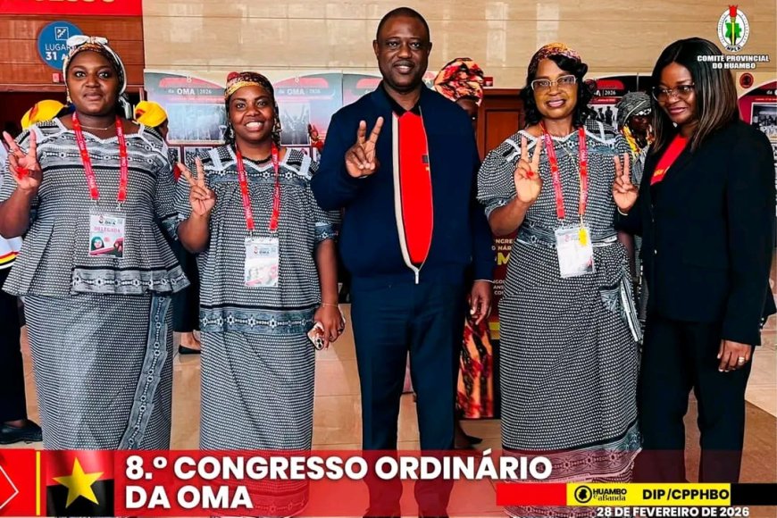 PRIMEIRO SECRETÁRIO PROVINCIAL DO MPLA NO HUAMBO PARTICIPA DA SESSÃO SELENE DE ABERTURA DO 8° CONGRESSO ORDINÁRIO DA OMA