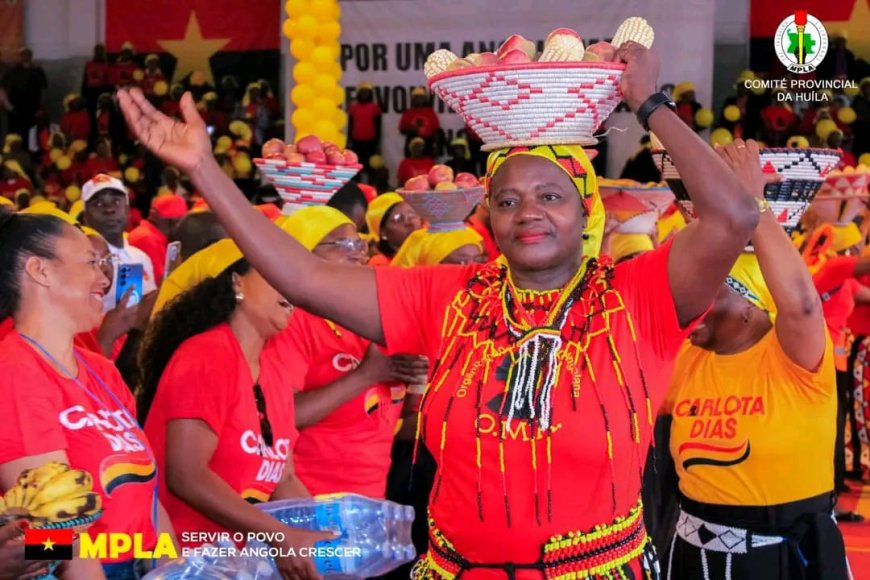 A ELEIÇÃO DE  EMÍLIA CARLOTA DIAS COMO SECRETARIA-GERAL DA ORGANIZAÇÃO DA MULHER ANGOLANA, COM EXPRESSIVOS 97% DOS VOTOS, REPRESENTA UM MOMENTO HISTÓRICO DE UNIDADE, CONFIANÇA E RENOVAÇÃO NO SEIO DA ORGANIZAÇÃO.