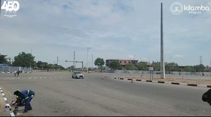 KILAMBA GANHA NOVA VIDA COM PINTURA DE LANCIS NA AVENIDA DO COMANDANTE PEDALÉ