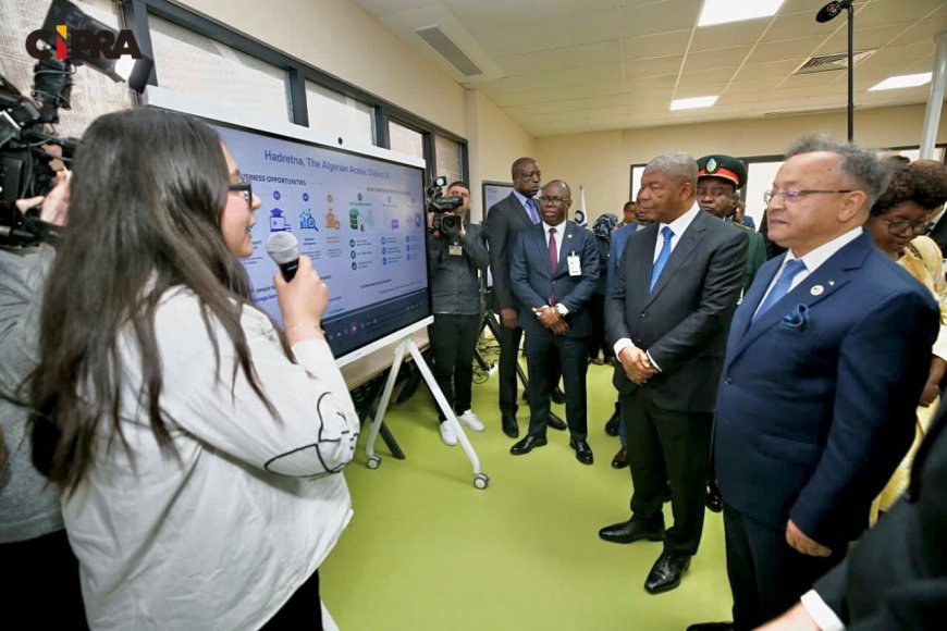 JOÃO LOURENÇO VISITA ESCOLA NACIONAL DE INTELIGÊNCIA ARTIFICIAL NA ARGÉLIA